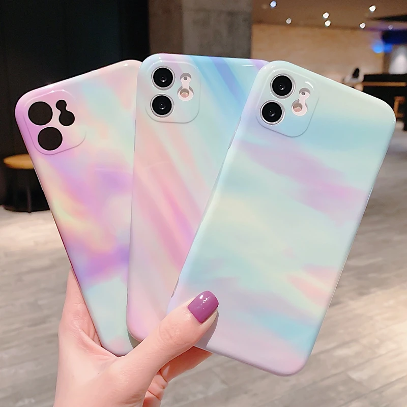 Модный мраморный чехол для телефона iPhone 11 12 Pro Max XS X XR 7 8 Plus SE 2020 mini противоударный