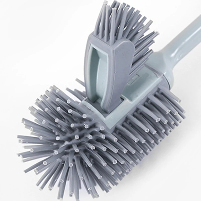 

Toilet Brush And Holder,Toilet Bowl Cleaning Brush Set,Under Rim Lip Brush And Storage Caddy For Bathroom