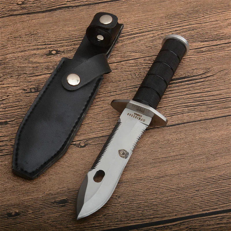 SR Outdoor прямой нож для выживания 440 стальной фиксированный 58HRC ABS Инженерный
