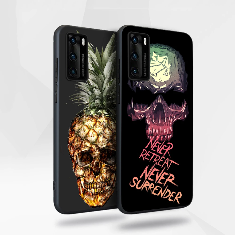

Skeleton Case for Huawei P40 P30 P20 Honor 30 20 10 30S Mate 40 30 20 Lite Pro P Smart Plus 2019 Soft TPU Silicone Phone Fundas