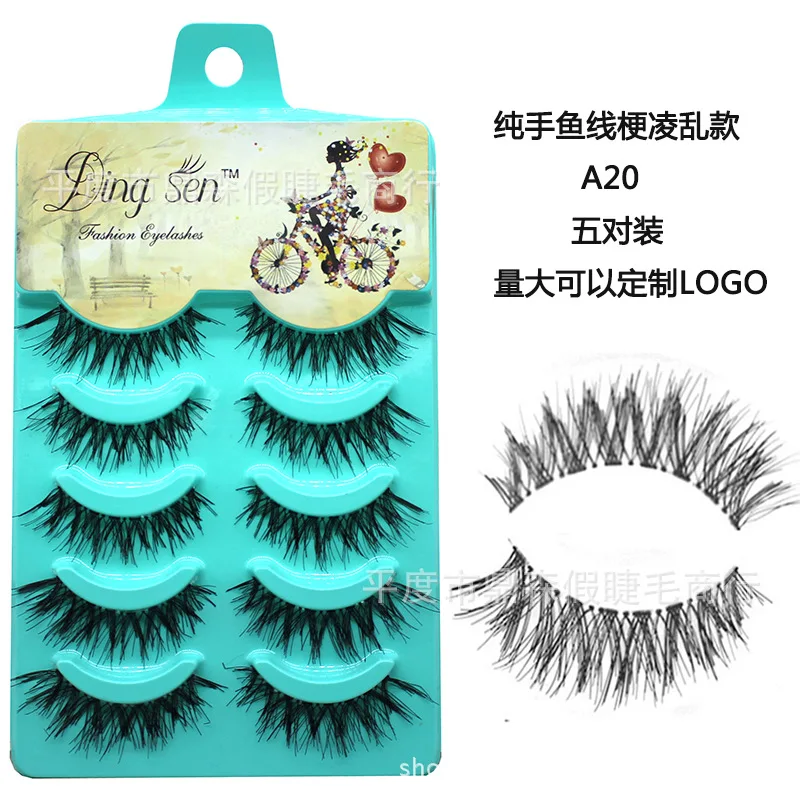 Толстые Накладные ресницы ручной работы 5 пар/лот накладные инструменты для