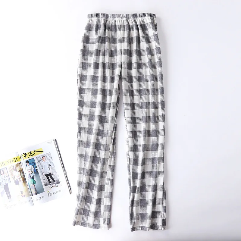 пижама мужская весна-осень новый хлопковый пижамный комплект Мужская с рисунком