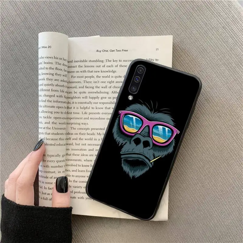 

smoking monkey Phone Case For Samsung galaxy S 9 10 20 A 10 21 30 31 40 50 51 71 s note 20 j 4 2018 plus