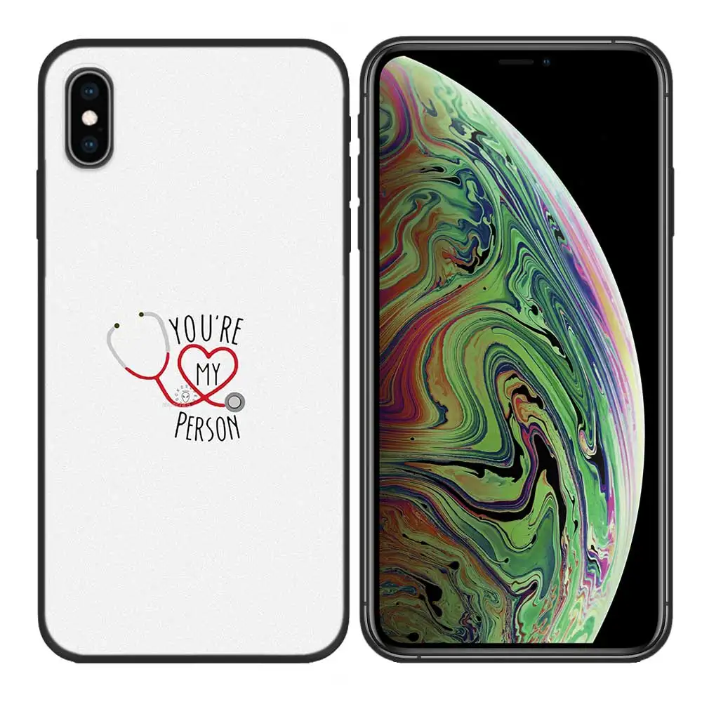 Gold Силиконовый чехол Tasche Deckt Concha Ader медсестры для iPhone X XS XR XS 11 11Pro Max 7 8 6 6S 5 5S SE Plus Fundas Capa - Color: Gold