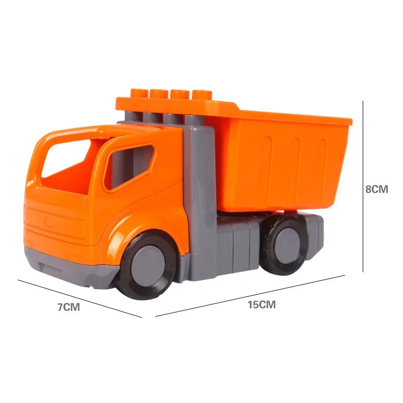 Конструктор детский большого размера детали для сборки автомобиля грузовика