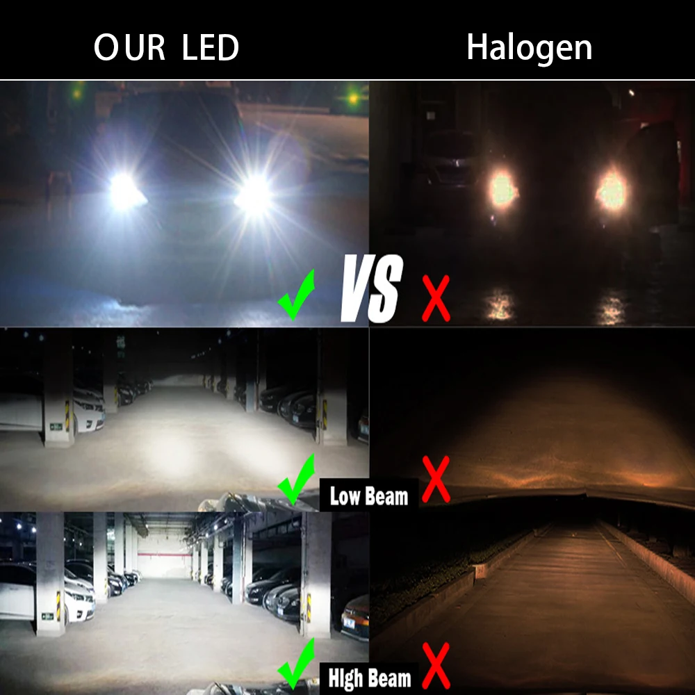 

H3 H1 LED HeadLight Bulbs F5C 130W H7 H8 9005 9006 H4 12000Lm 6500K CSP Chips Super Bright CANBUS Car Accessories 12V-24V