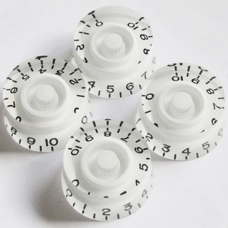 

4 Pcs Electric Guitar Speed Control Knobs,Guitar pots Tone volume knobs Buttons
