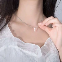 1 pc womens geometric necklace long korean clavicle chain personality niche and cute