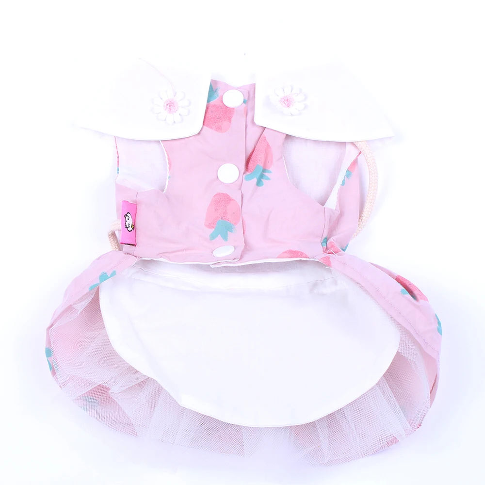 New Dog Cat Princess Dress Tutu Strawberrys Scarf Design Pet Puppy SKirt Spring/Summer Apparel 3 Colours | Дом и сад