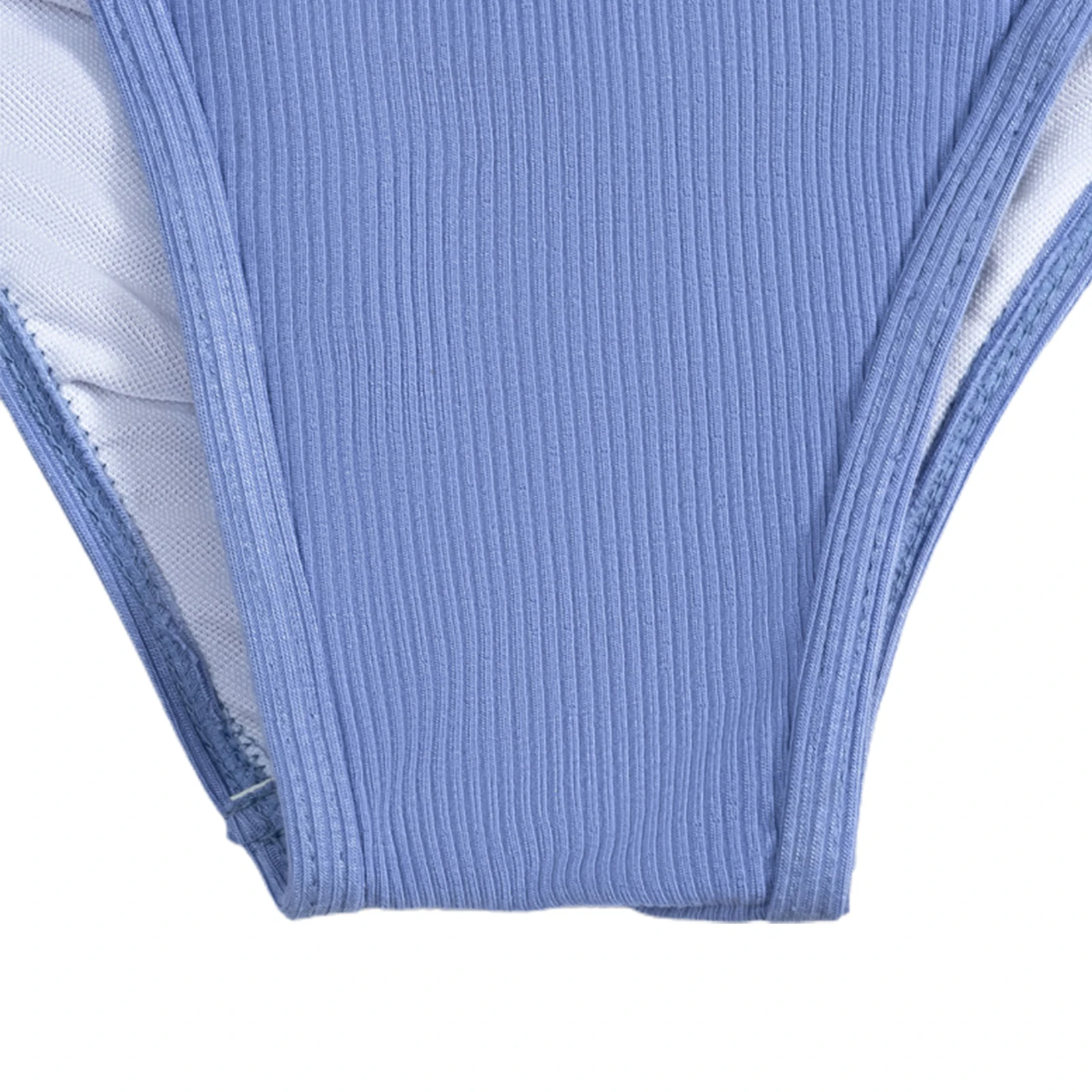 

Women Solid Color 3 Pcs Bikini Sets One Halter Swim Bra with Swim Boyshorts and Briefs