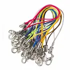 Besegad 100 шт. Ассорти Цвета омара застежка-карабином новые стильные тесёмки оптом веревочные шнуры ремешок для сотового телефона USB флэш-накопители Ключи Подвески ювелирные изделия