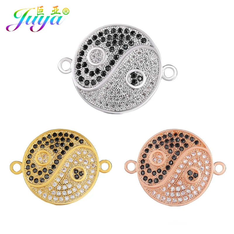 Аксессуары для ювелирных изделий Juya DIY коннекторы браслетов Taichi OM Chakra