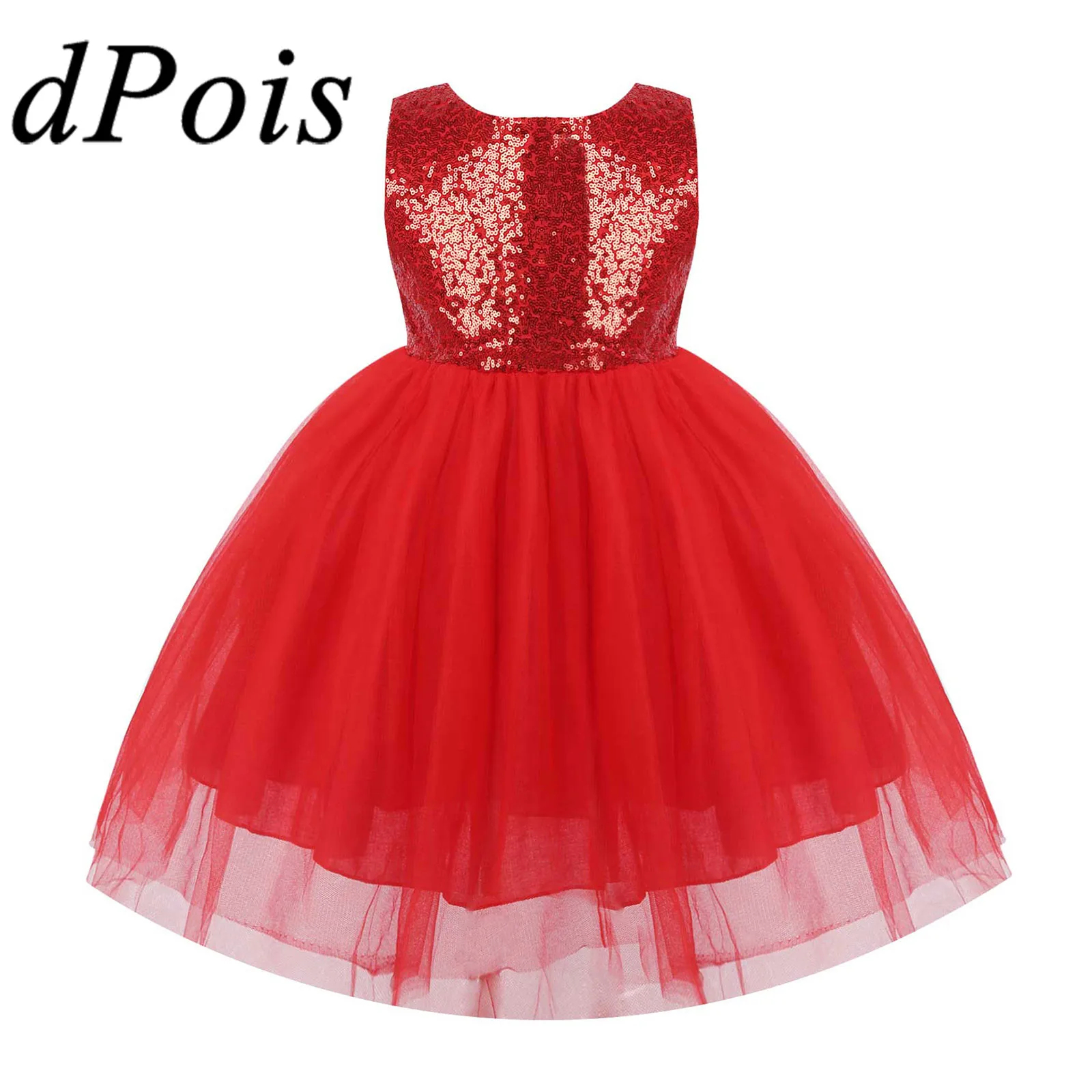 

2021 Children's Sequins Dress Shiny Sequined Mesh Tutu Ballet Dress Kids Dresses for Girls Stage Performance Costume Party Wear