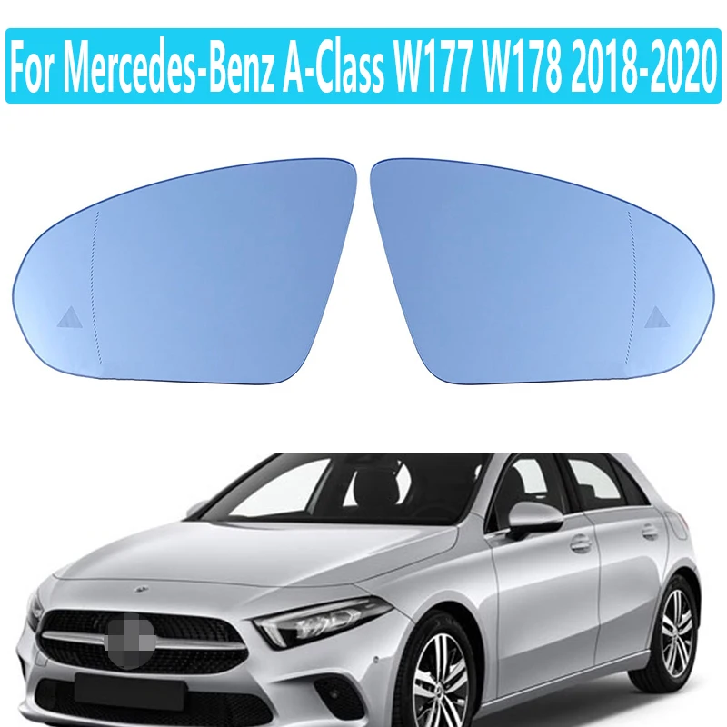 Для Mercedes-Benz A-Class W177 W178 2018-2020 CLA 2020 Функция нагрева зеркала заднего вида параллельные вспомогательные линзы для слепых зон Для Mercedes-Benz A-Class W177 W178 2018-2020 CLA 2020 Функция нагрева зеркала заднего вида параллельные вспомогательные линзы для слепых зон