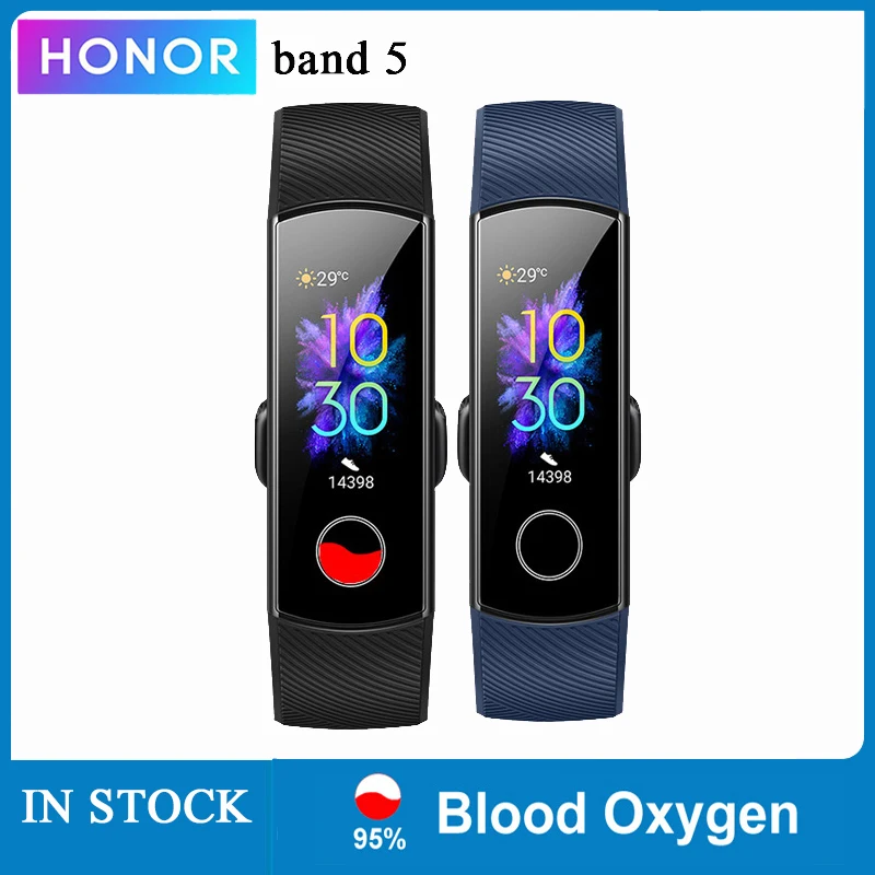 В наличии оригинал Huawei Honor Band 5 Смарт браслет и уровня кислорода в крови волшебный