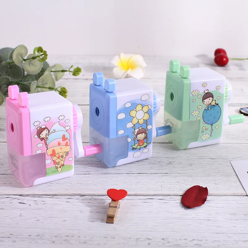 Инновационная Автоматическая точилка для ручек с милым рисунком Обучающие