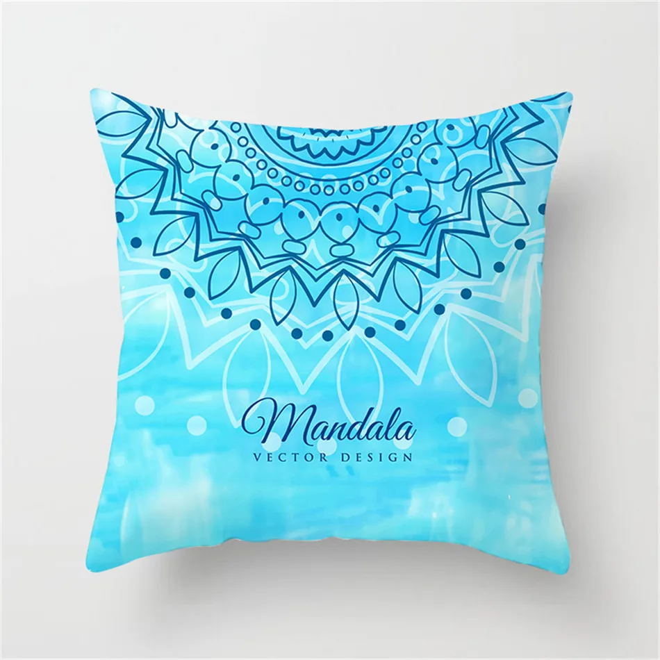 Чехол на подушку Fuwatacchi в этническом стиле цветной чехол с рисунком мандалы и