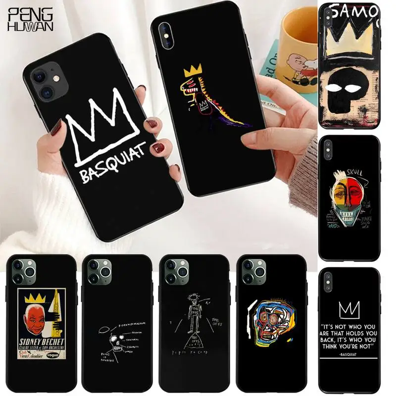 HPCHCJHM Жан Мишель баскиат типа сделай сам украшения чехла для телефона iPhone 11 pro XS MAX 8