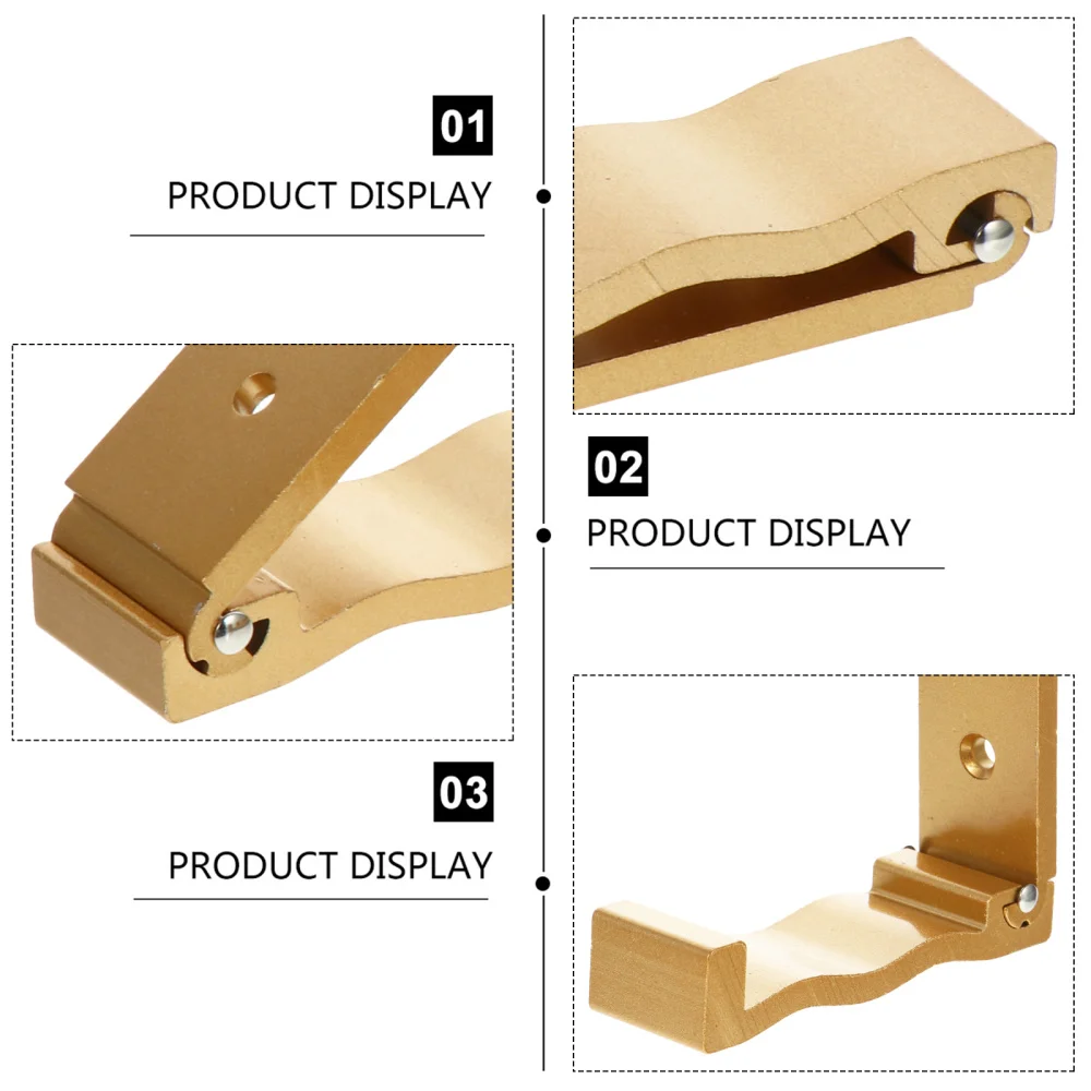 

5pcs Folding Bathroom Hook Aluminum Clothes Coat Robe Hanger Hooks with Glue