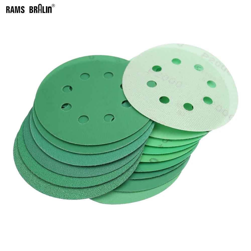 

Шлифовальный диск P60 to P2000 Для Полировки Автомобиля, Полиэстеровая пленка, 10 шт., 5/125 мм