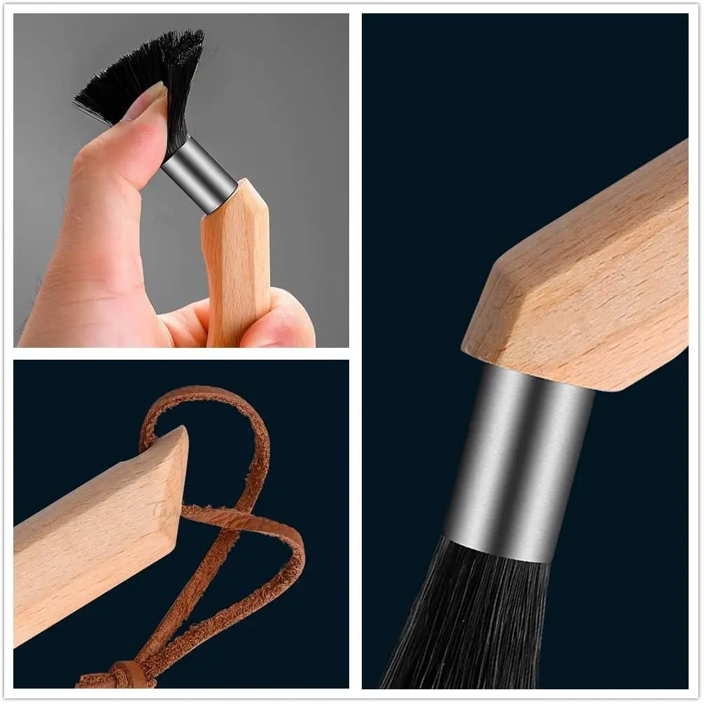 Кофе шлифовальная машина щеточка для чистки тяжелый деревянной ручкой и