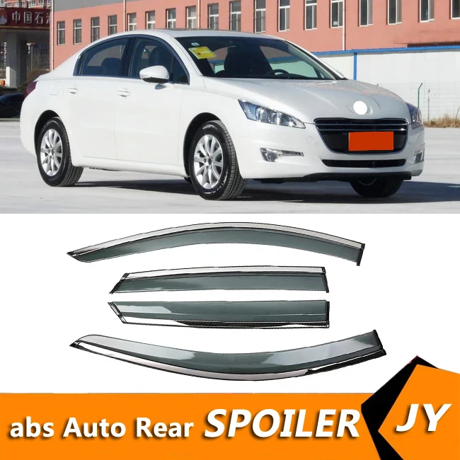 

For Peugeot 508 2011-2013 Window Visor Vent Shades Sun Rain Deflector Guard For Peugeot 508 Auto Accessories 4PCS/SET