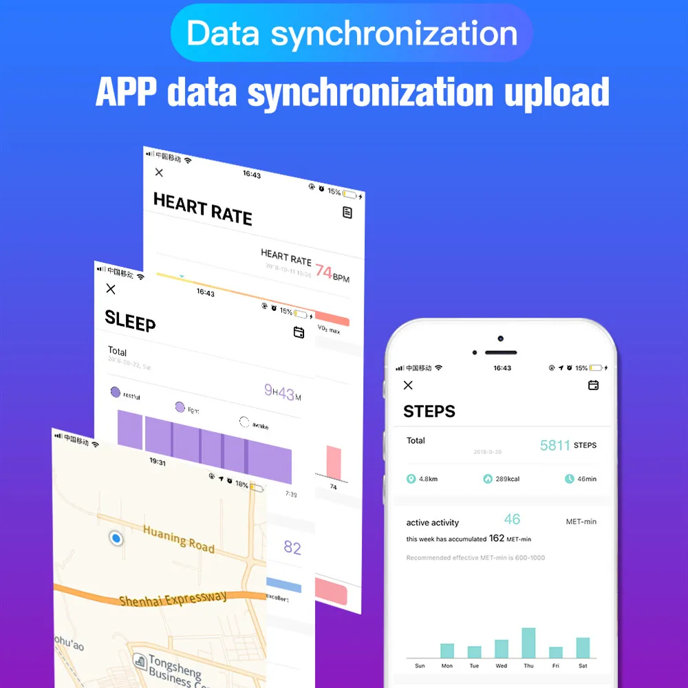 

Sports Smart Watch Men Fitness Tracker Full Touch Smart Bracelet Woman Temperature Smartwatch Android IOS