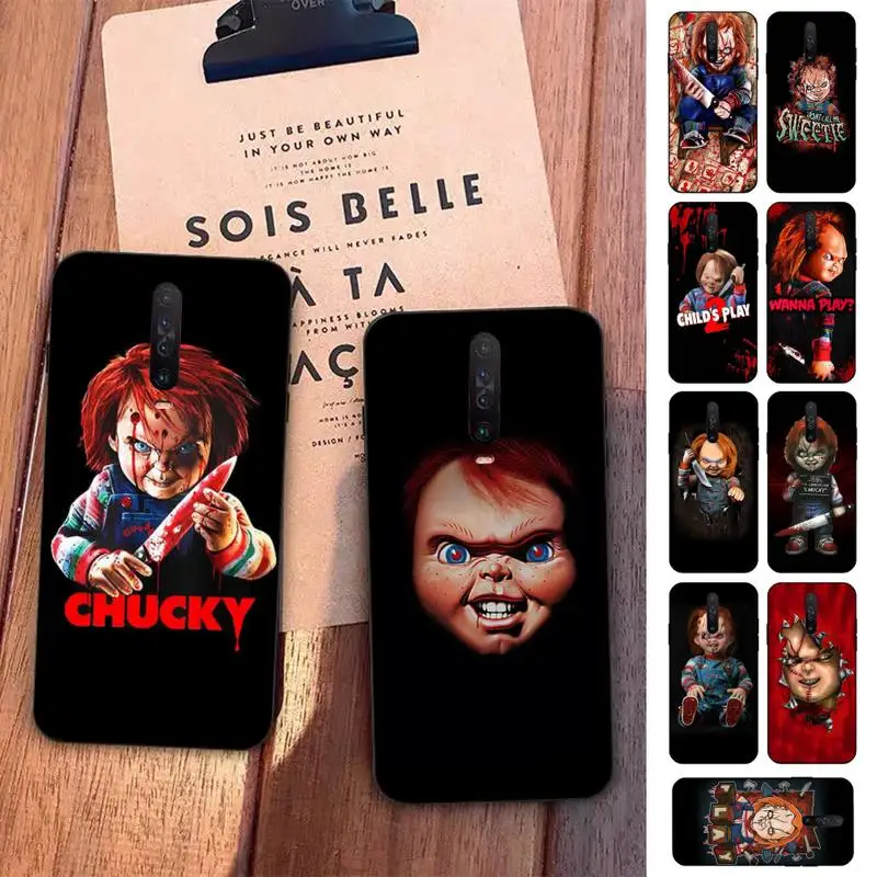 

TOPLBPCS Chucky Horror Anime Phone Case for Redmi 5 6 7 8 9 A 5plus K20 4X S2 GO 6 K30 pro