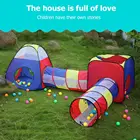 Детский игровой домик, бассейн с шариками для использования в помещении и на улице, легко складываемая палатка для игр, хижина, развлечения на открытом воздухе, спортивные игрушки