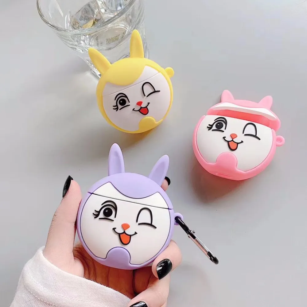 3D силиконовый чехол для наушников для AirPods 2, чехол с милым мультяшным изображением звезды капитана, чехол для Apple Air pods, чехол для наушников с кольцом на палец