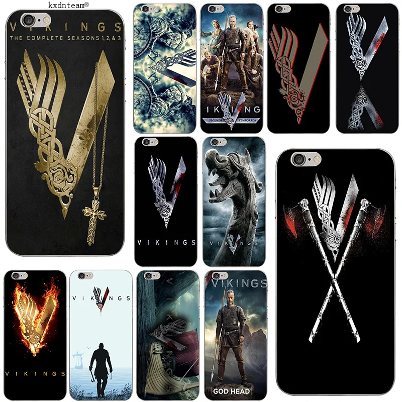 Vikings Ragnar логотип викингов мягкие ТПУ Силиконовые чехлы для телефонов Тонкий