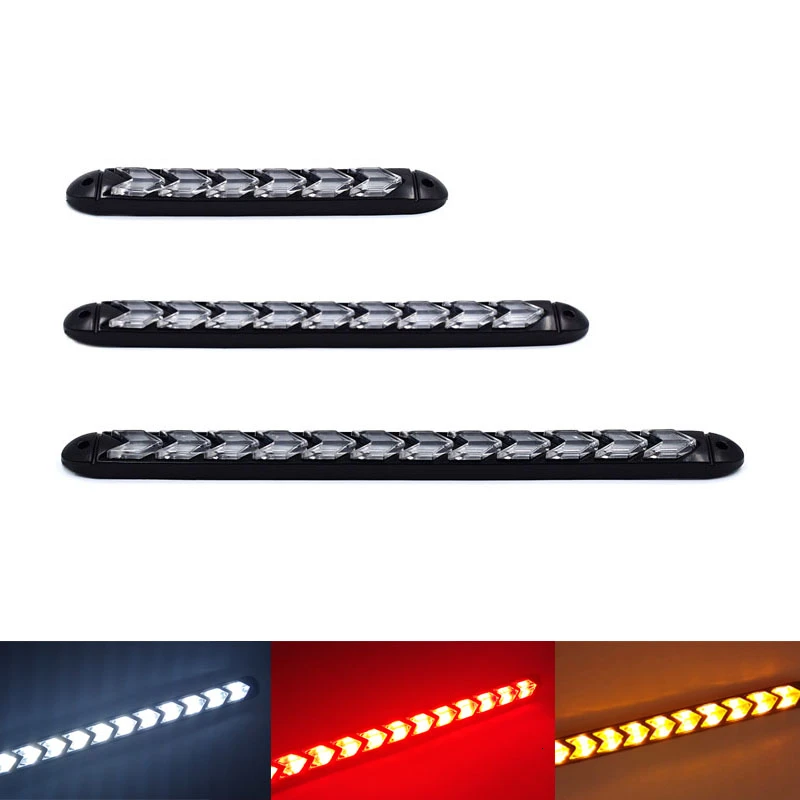

2 шт. (1 пара) 2835 SMD светодиодный Белый Янтарь динамический поток DRL Габаритные огни течет поворотов Предупреждение Красный Стоп сигналы
