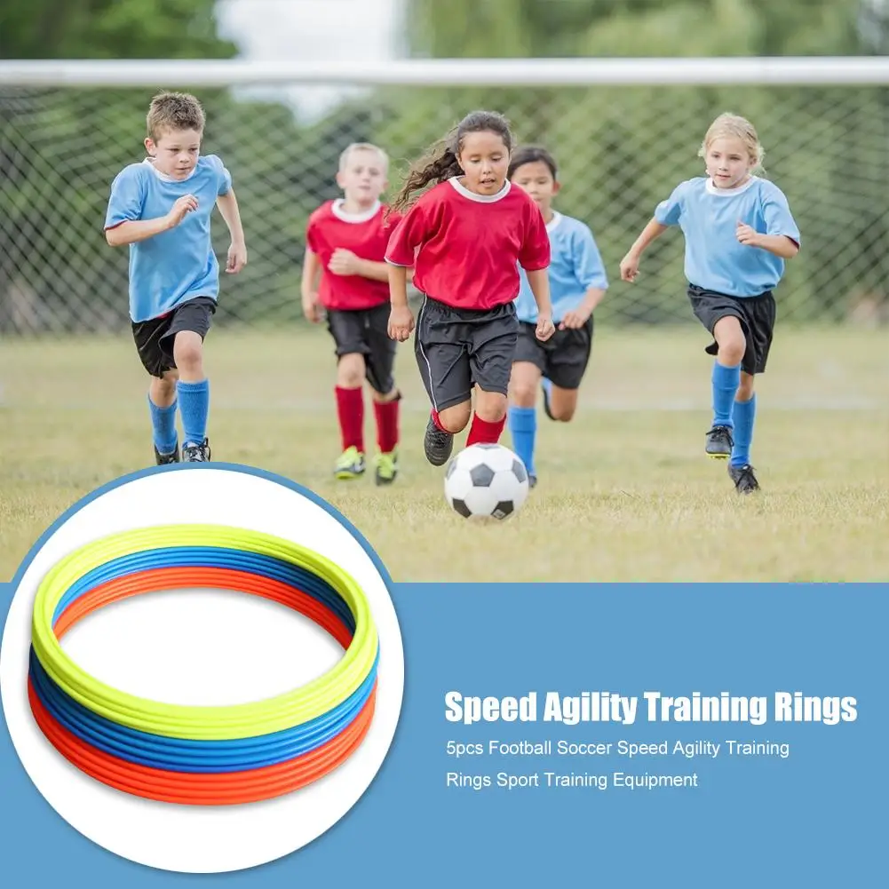 

Hot Sale Agility Training Rings Classic Delicate 5pcs 30cm 40cm Dia Soccer Speed Agility Rings Football Training Equipment Gear