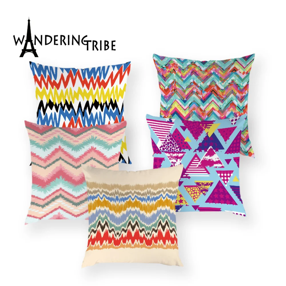 Скандинавский абстрактный стиль наволочки красочные полосатые подушки Чехол