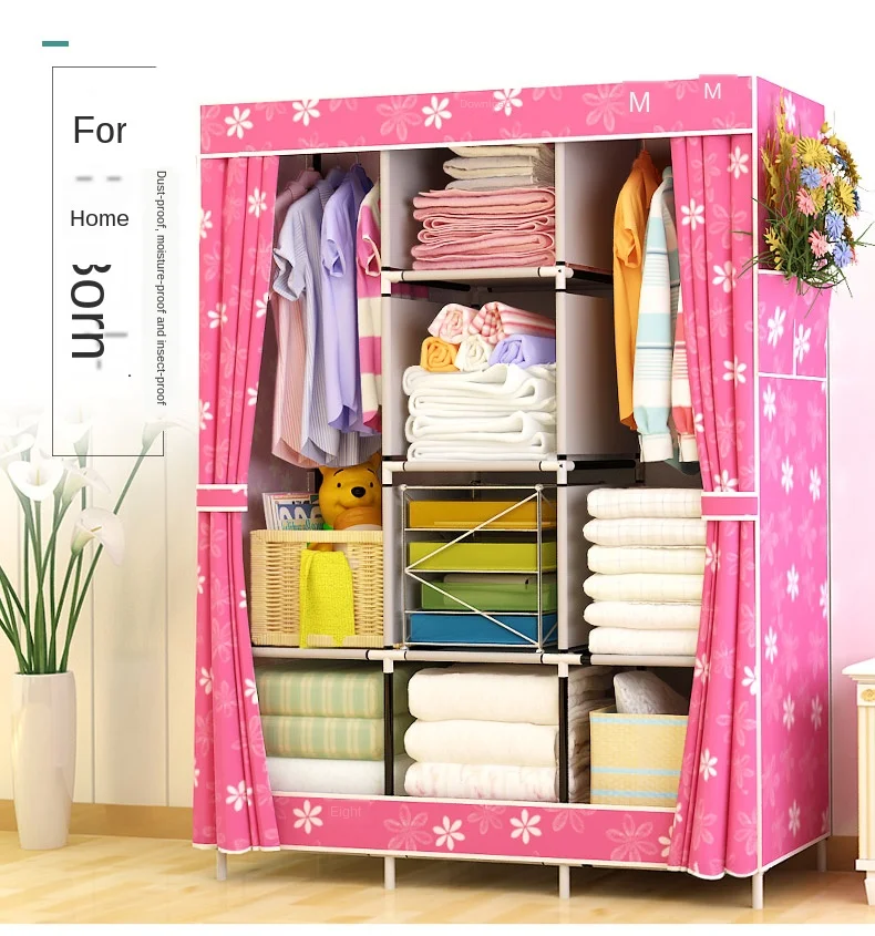 Портативный шкаф-органайзер для одежды шкаф хранения комод спальни идеальный