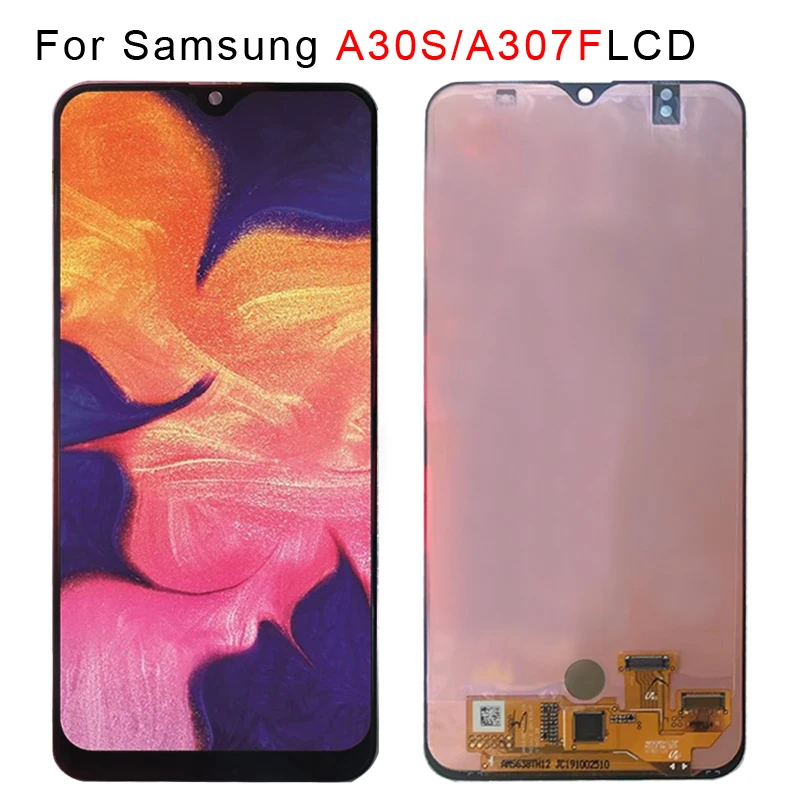 ЖК дисплей 6 4 дюймов с дигитайзером в сборе OLED для Samsung Galaxy A30s A307F A307 A307FN|Экраны