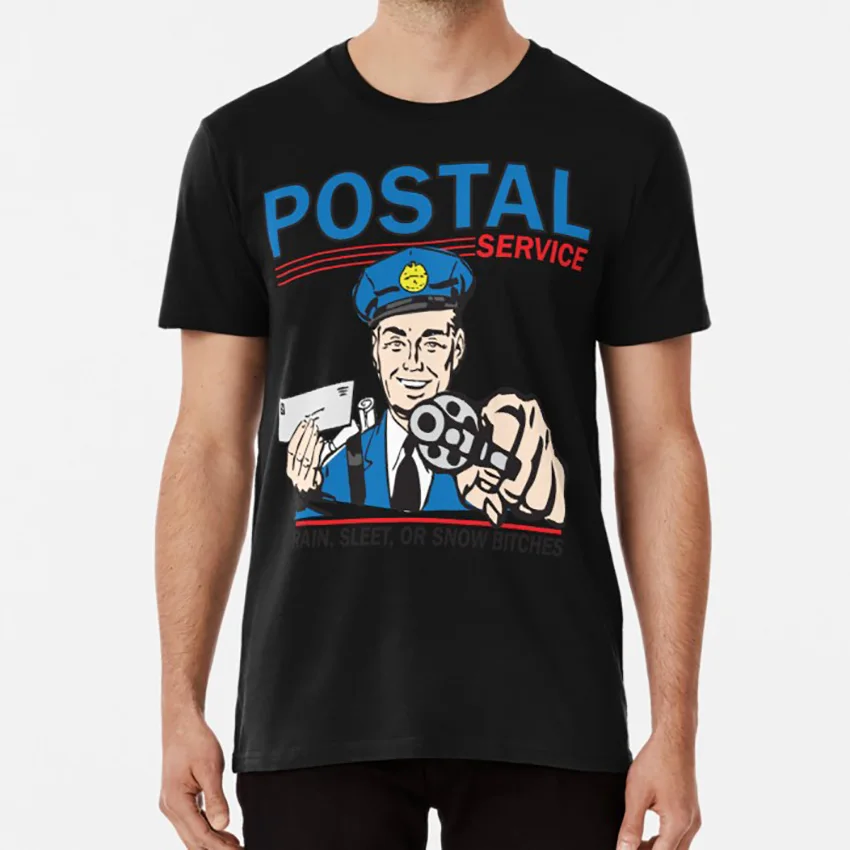 Забавная Футболка почтовая футболка забавная почтальонка крутая винтажная