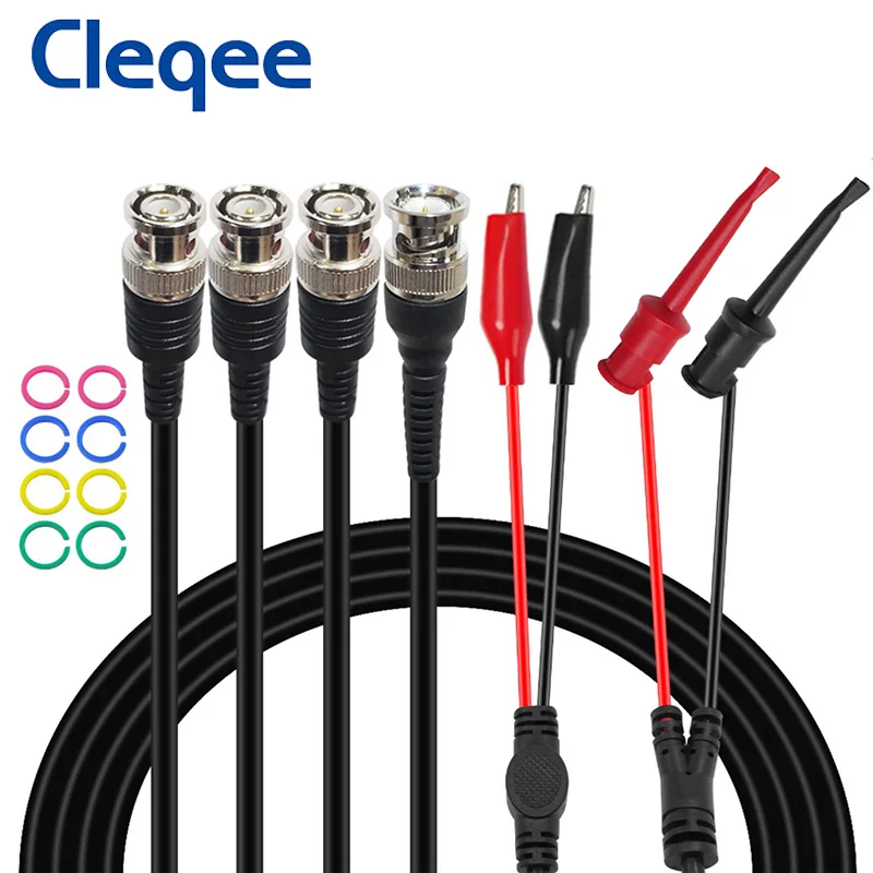 Cleqee P1260 3 шт./компл. BNC комплект испытательных проводов коаксиального кабеля к и
