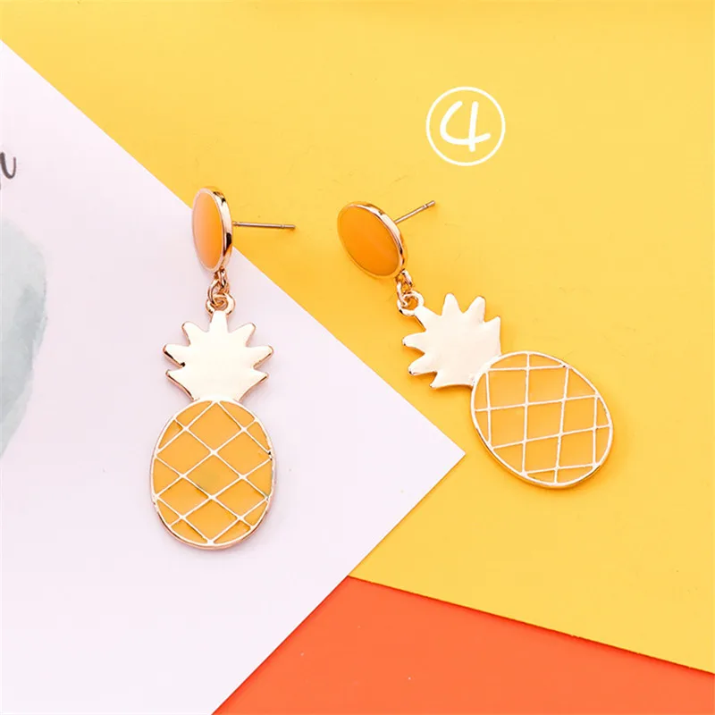 Серьги-подвески в Корейском стиле милые летние длинные желтые серьги с