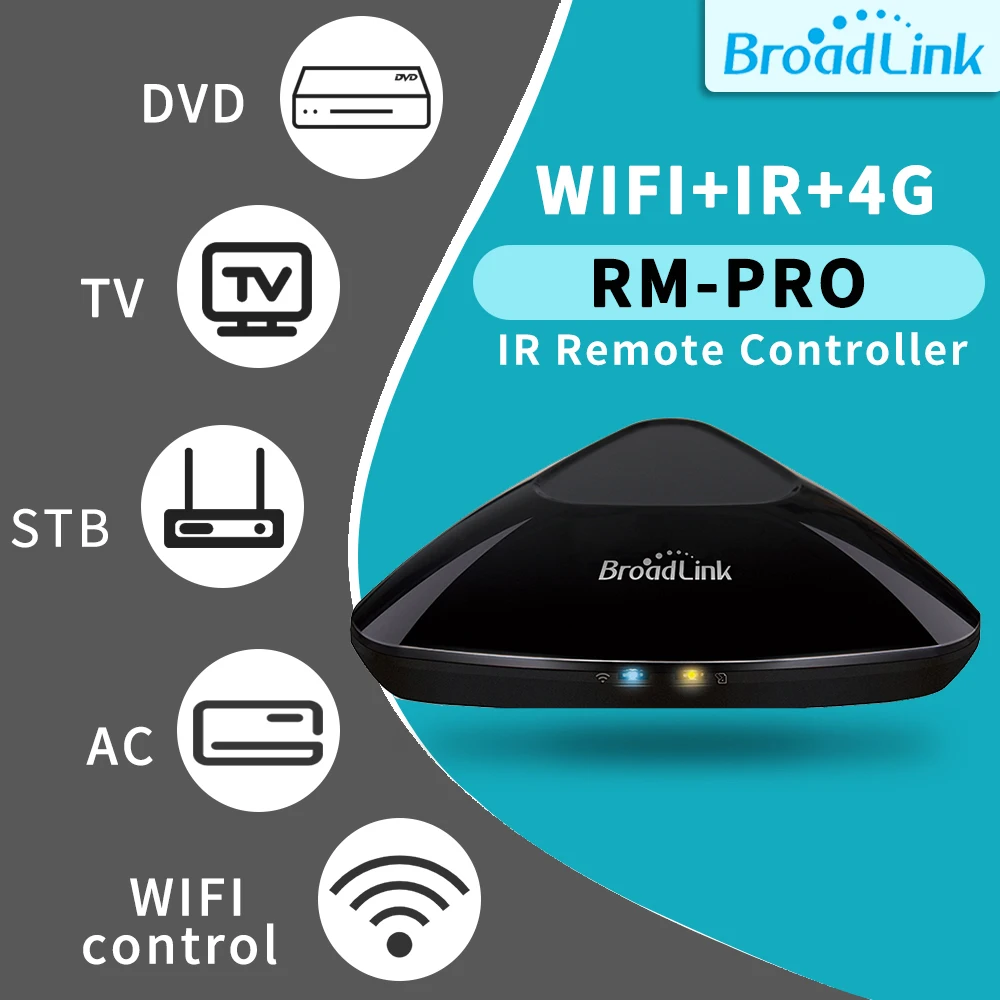 BroadLink RM Pro+ WiFi умный дом концентратор, IR RF все в одном Автоматизация обучения универсальный пульт дистанционного управления совместимый для Apple Android