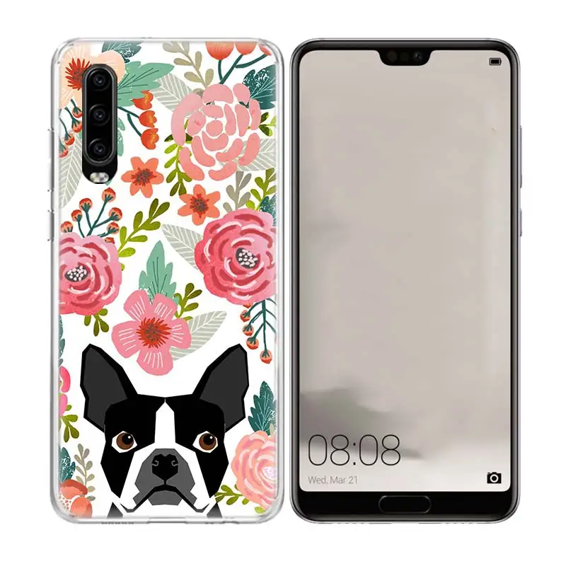 Чехол для телефона с изображением щенков быка терьера huawei P30 P20 mate 20 10 Pro P10 Lite P Smart +