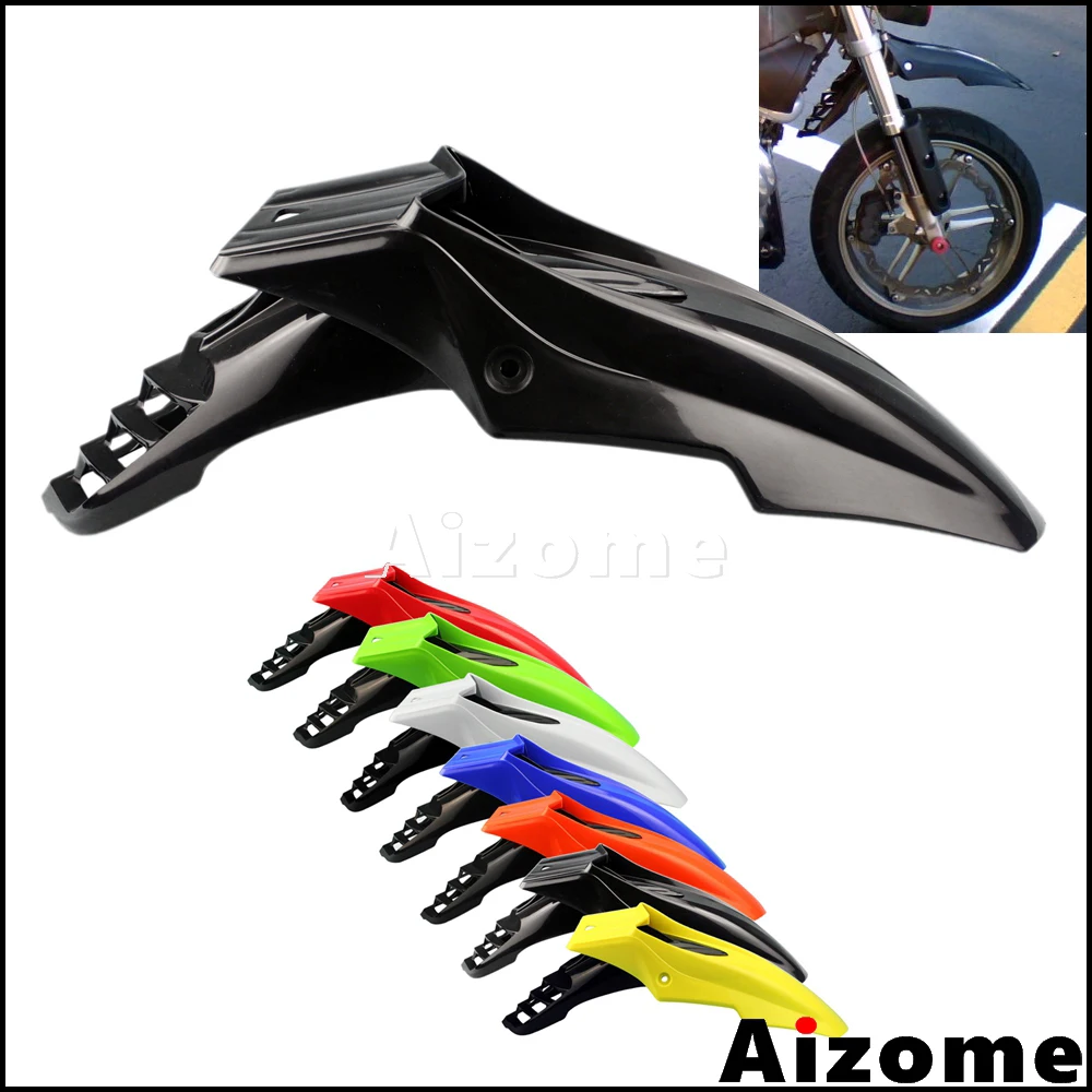 Универсальное переднее крыло для мотокросса Supermoto черное 2072680001 Honda Yamaha Suzuki Kawasaki DRZ