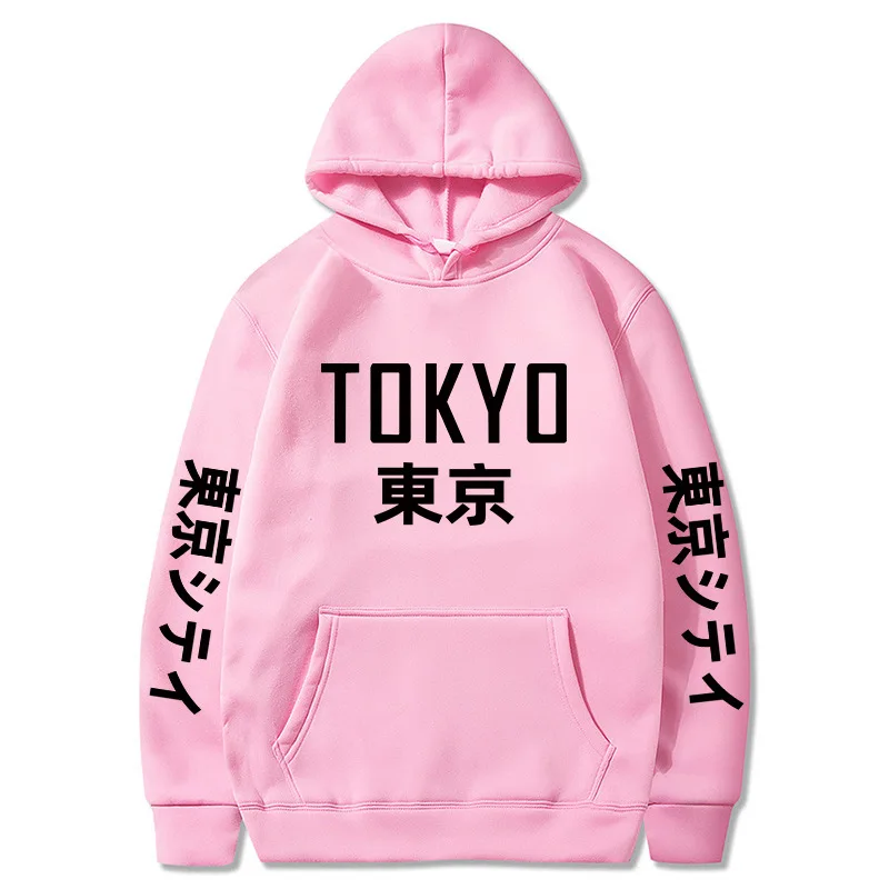 

Japan Tokyo printing Hip Hop Hoody Harajuku Men Women Casual Pullover Sweatshirts 2021 Fashion Hot sweater Hoodies Dropshipping