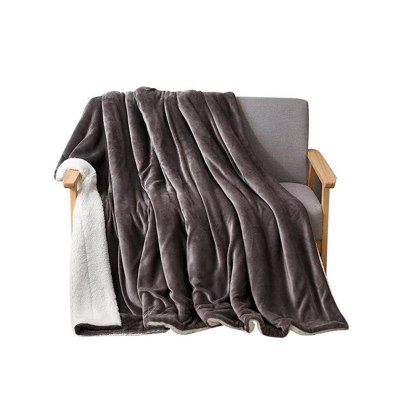 

Claroom Flannel Fleece Blanket Soft Warm Blanket Pure Color and Suitable for Home Blanket xx00#