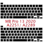 Мягкая силиконовая накладка на клавиатуру с русской раскладкой для Macbook Pro 13 2020 A2251 A2289