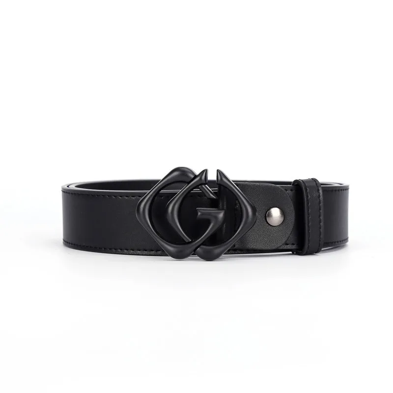 

Luxury Designer Genuine Leather High Quality Black Buckle Jeans Gg Belt Cowskin Casual Business Belt Cowboy Waistband