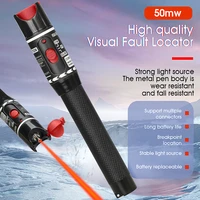 2021 new optical fiber red laser visual fault locatorfiber optic cable tester 5 50km range light pentype scfcst aua h50 vfl