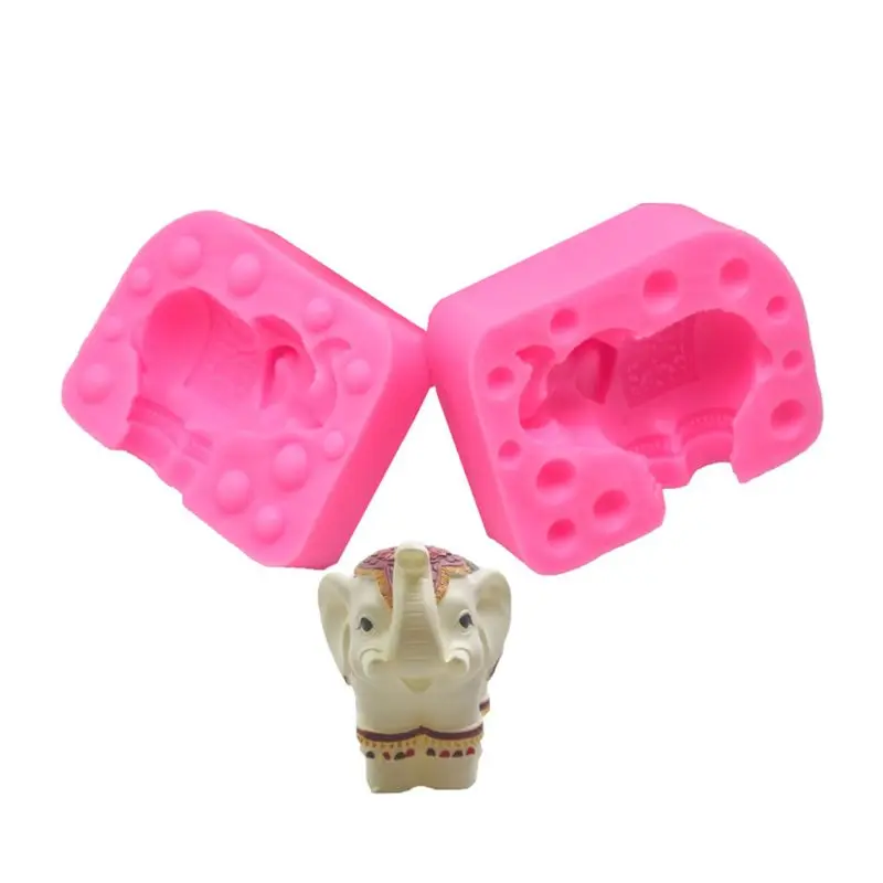DIY выпечки 3D слон моделирование формы помадка шоколадный торт украшение Мыло