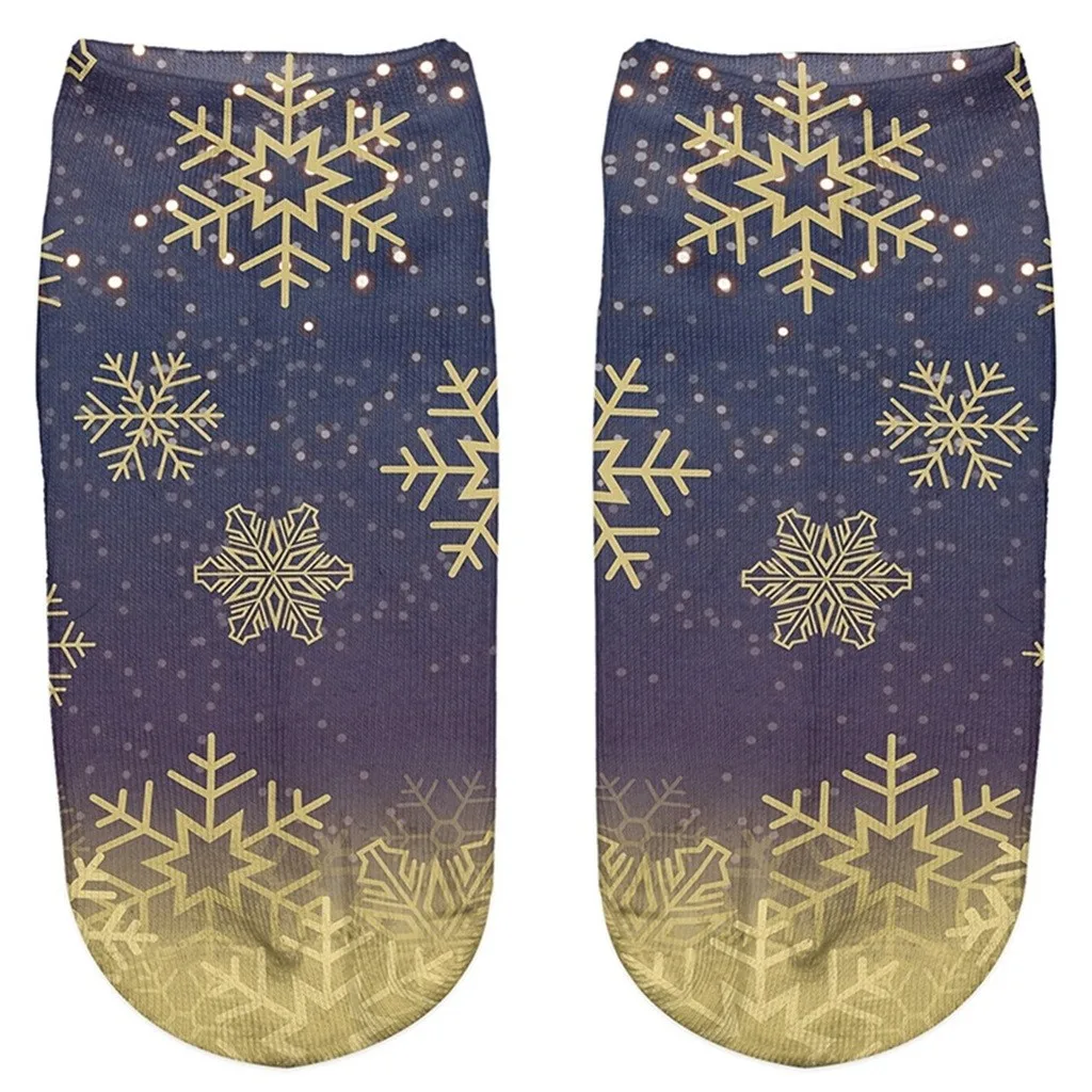 Новинка горячая распродажа женские носки с 3D принтом модные теплые