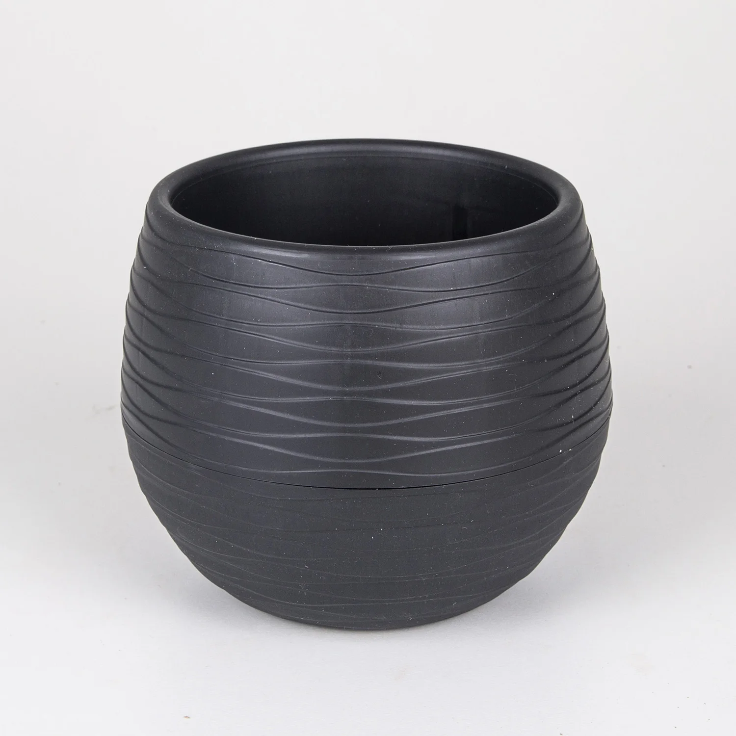 

Мини цветочный горшок Veramaya Sahra, 0,13 ЛТ, черный, 7 см, № 1